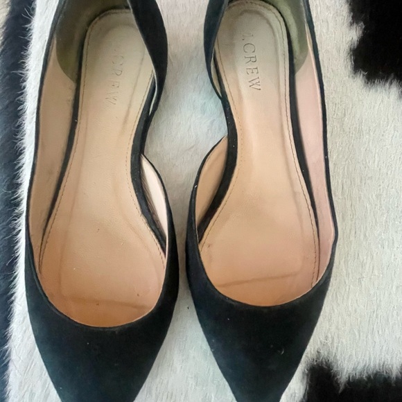 🖤J Crew Audrey Flats in Black Suede Size 5 - Picture 3 of 9